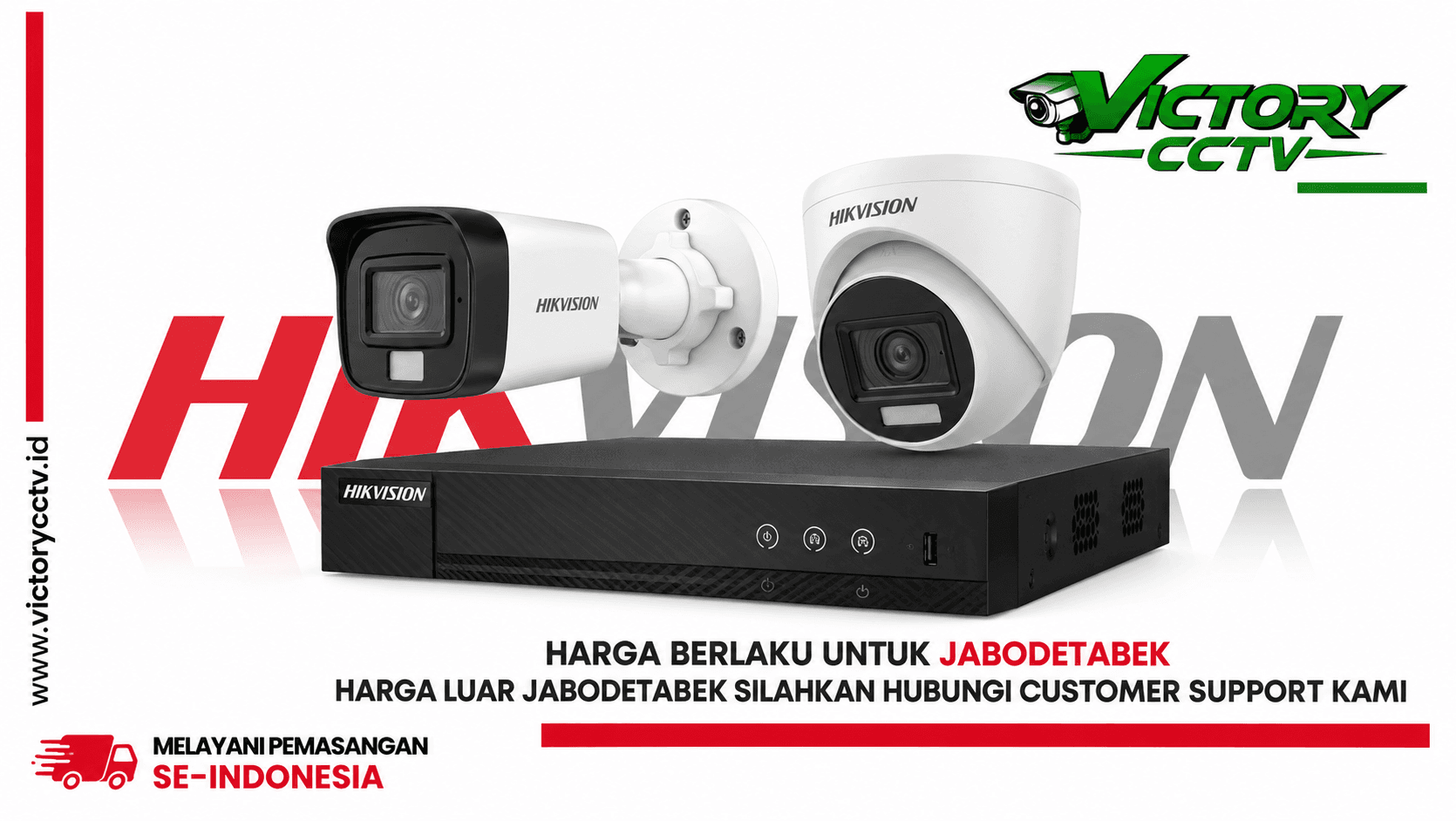 Ilustrasi kamera dan DVR Hikvision